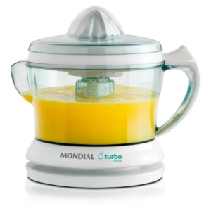 Espremedor Elétrico Turbo para Frutas Cítricas 25W Mondial E-01 – Prático, Compacto e Fácil de Usar